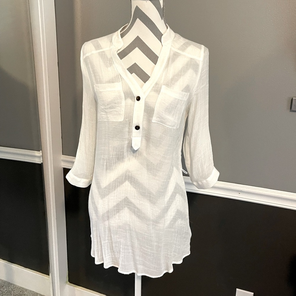 White Beachwear Top